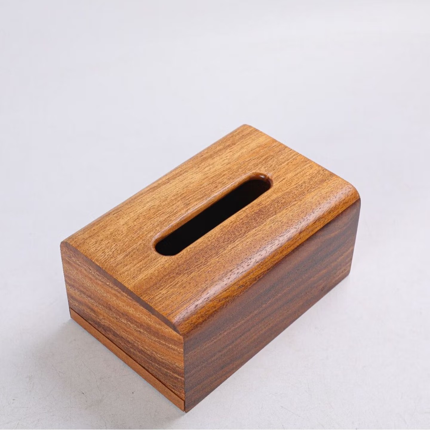 山头林村南美胡桃木纸巾盒实木抽纸盒新中式客厅酒店 纸巾盒16*12*9